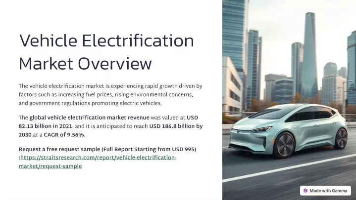 vehicle electrification market overview