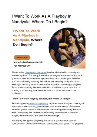 i want to work as a playboy in nandyala where