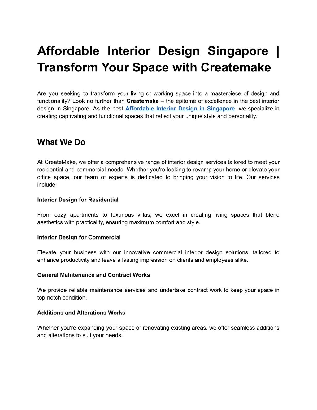 PPT - Affordable Interior Design Singapore _ Transform Your Space with ...