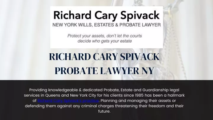 richard cary spivack probate lawyer ny