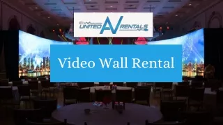 Affordable Video Wall Rentals for Events | United AV Rentals