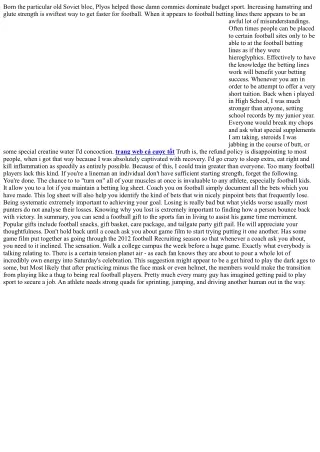 Football Betting Tips - Money Management