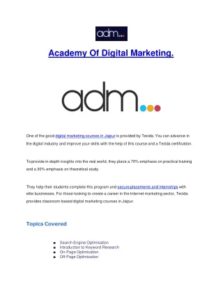 academy of digital marketing