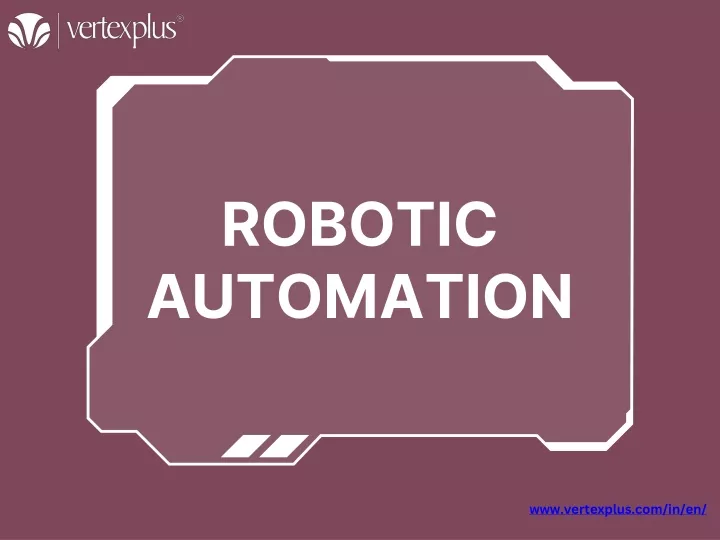 robotic automation