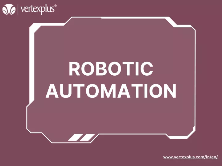 robotic automation