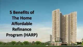 5 benefits of the home affordable refinance