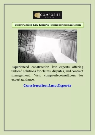 construction law experts compositeconsult com
