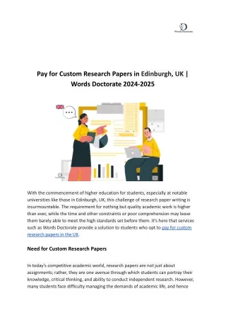 pay for custom research papers in edinburgh