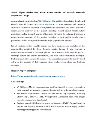 wi fi chipset market size share latest trends