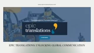 EPIC Translations Unlocking Global Communication