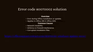 Error code 80070002 solution