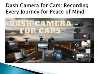 dash camera for cars recording every journey for peace of mind