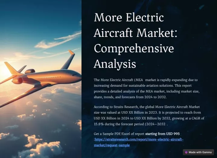 more electric aircraft market comprehensive