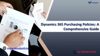 Dynamics 365 Supply Chain Management Training