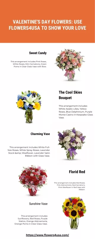Valentine's Day Flowers Use Flowers4usa to Show Your Love