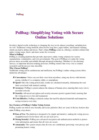 Online voting platform for RWAs