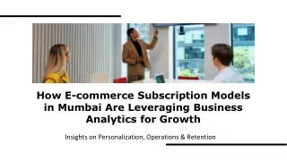 how e commerce subscription models in mumbai