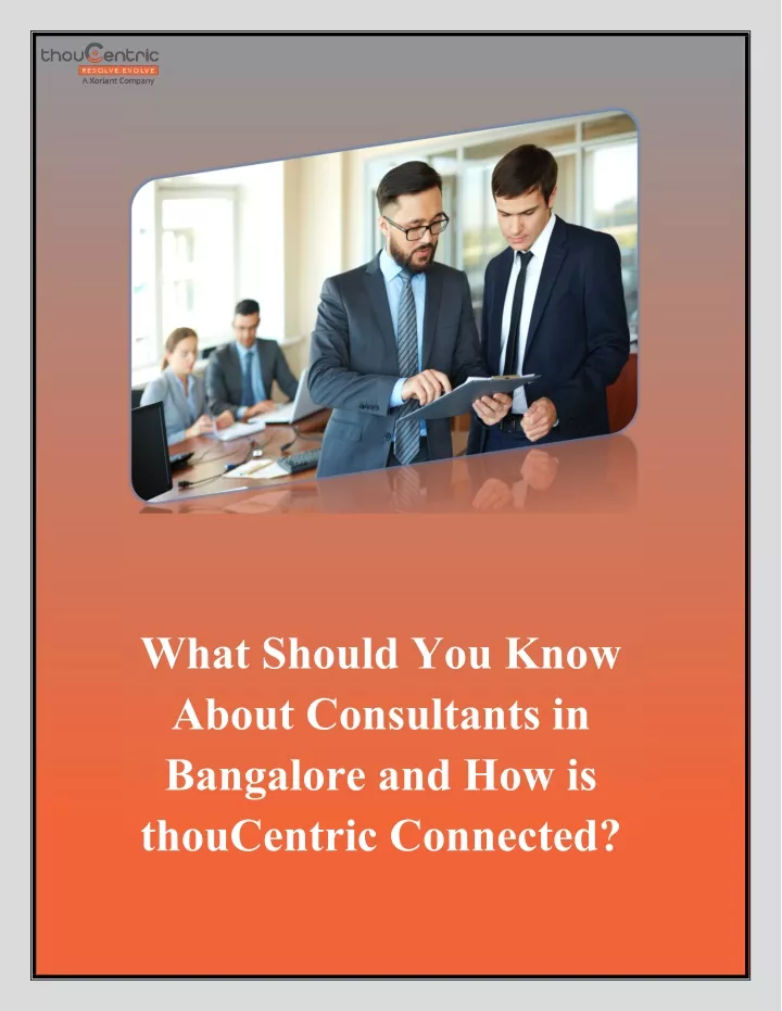 what should you know about consultants