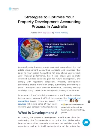 The Key to Financial Success in Property Development Accounting