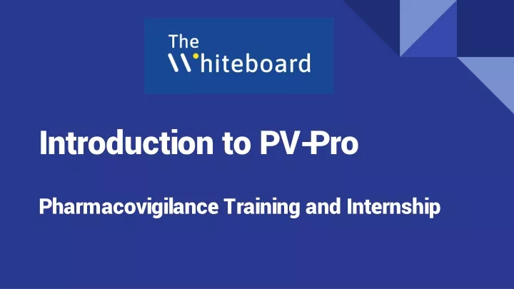 introduction to pv pro