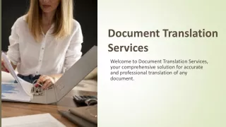 Document-Translation-Services