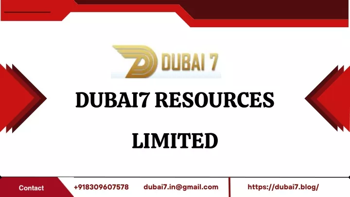 dubai7 resources limited