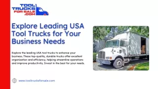 Discover the Best USA Tool Trucks: Optimize Your Business Efficiency and Organiz