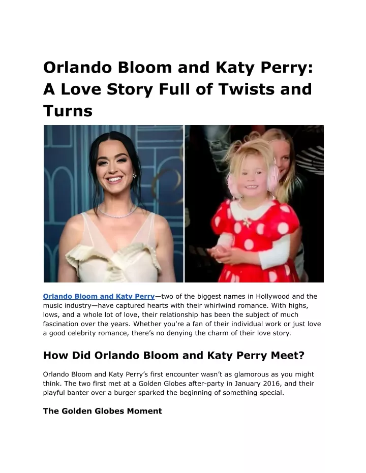 orlando bloom and katy perry a love story full