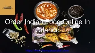 Order Indian Food Online In Orlando