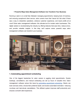 7 powerful ways salon management software