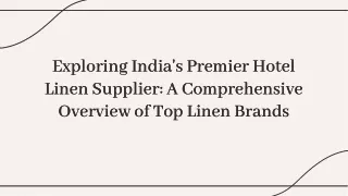 India's Top Linen Brands