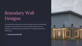 boundary wall designs