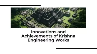innovations and achievements of krishna