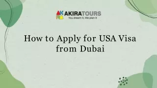 Introduction: How to Apply for USA Visa from Dubai