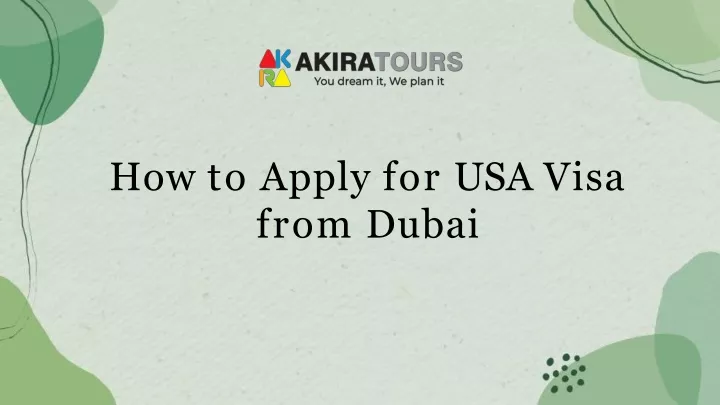 how to apply for usa visa from dubai