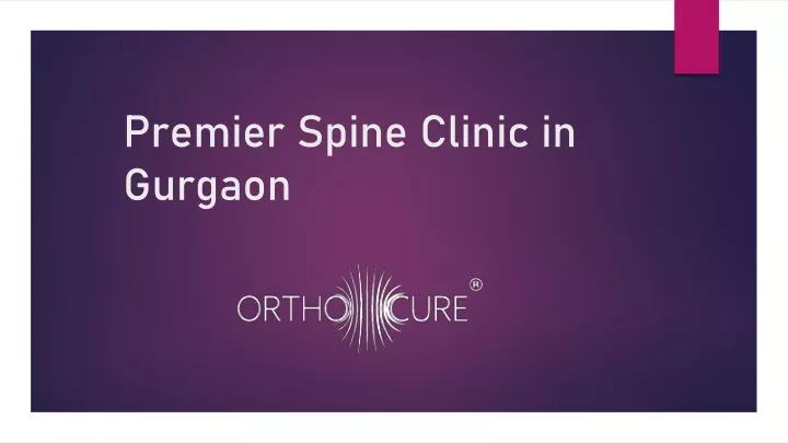 premier spine clinic in gurgaon