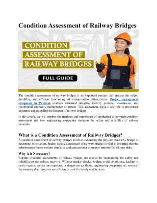 condition assessment of railway bridges