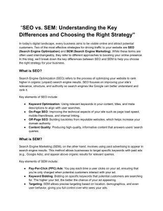 _“SEO vs. SEM_ Understanding the Key Differences and Choosing the Right Strategy”
