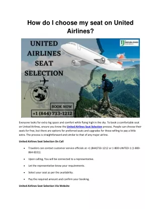 How do I choose my seat on United Airlines