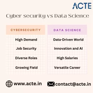 Cybersecurity vs. Data Science