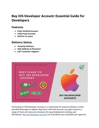 Buy iOS Developer Account PDF Bestdacchub