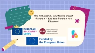 nino alikhanashvili volunteering project picture