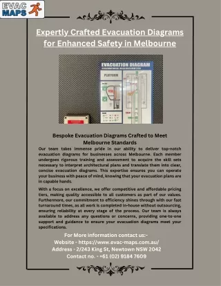 Expertly Crafted Evacuation Diagrams for Enhanced Safety in Melbourne