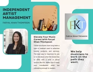 Independent Artist Management - faryal khan