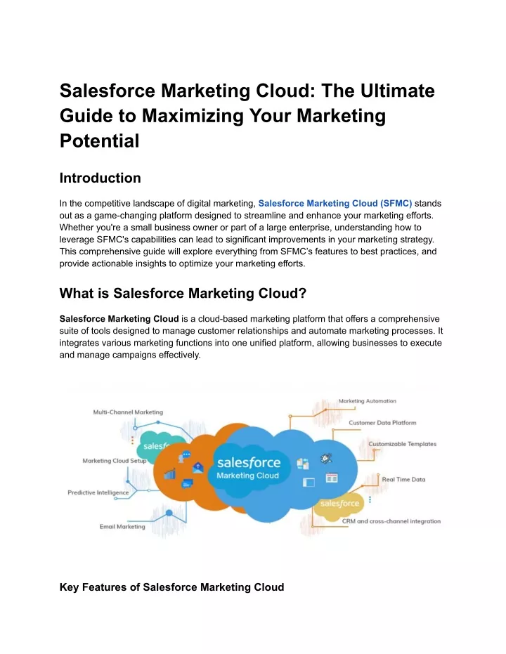 salesforce marketing cloud the ultimate guide