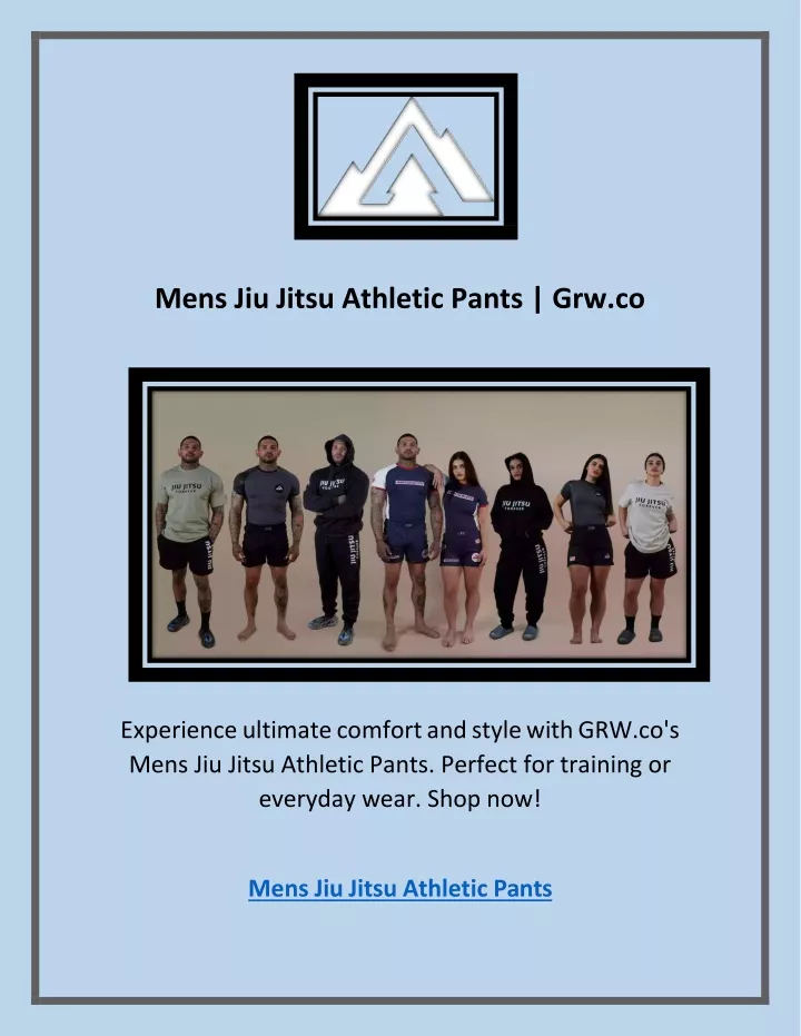 mens jiu jitsu athletic pants grw co