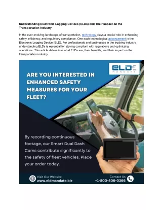 understanding electronic logging devices elds