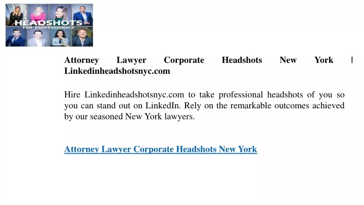 attorney lawyer corporate headshots new york