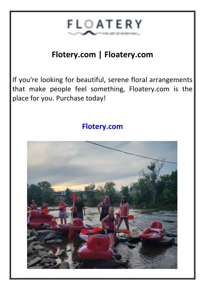 flotery com floatery com