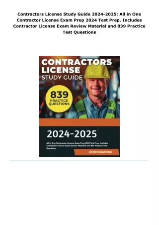 read contractors license study guide 2024-2025: all in one co